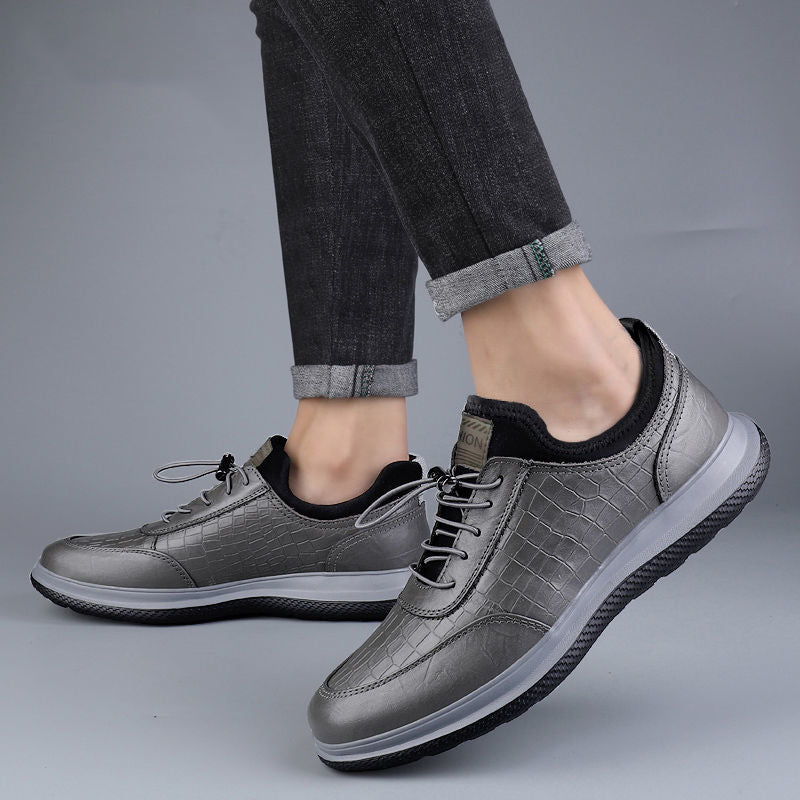 Herren modische Sneaker mit edlem Schlangenmuster