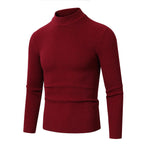 Herren Rollkragenpullover mit geripptem Design R&B
