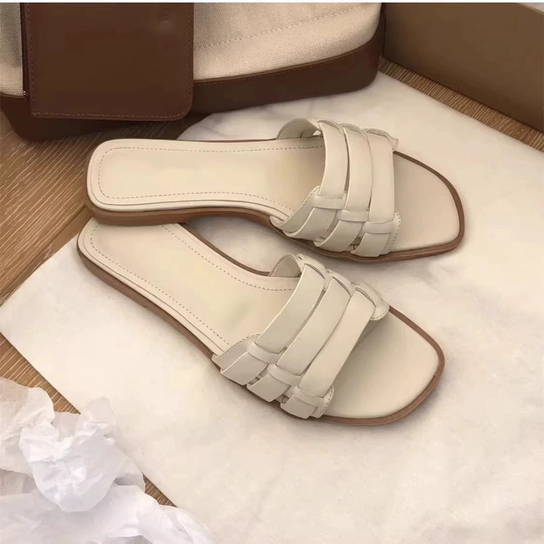 Damen Slip-On Sandalen mit elegantem Riemendesign und komfortabler Sohle R&B