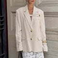 Damen Eleganter Oversized Blazer mit einzigartigem Detail R&B
