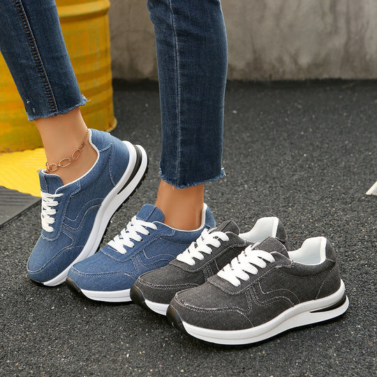 Damen Freizeit-Sneaker mit atmungsaktivem Obermaterial und dämpfender Sohle R&B
