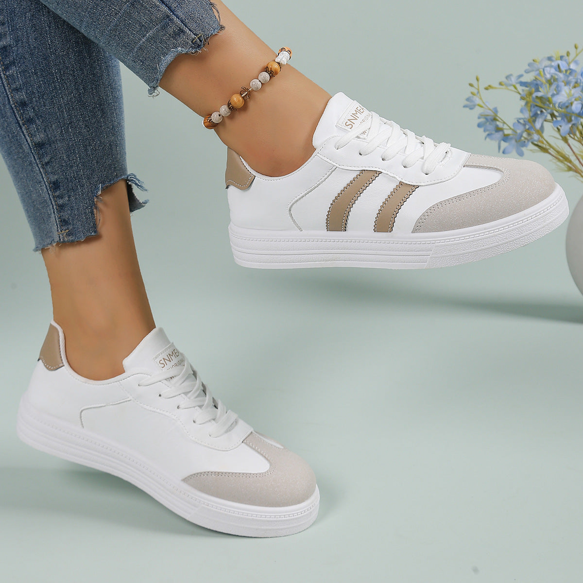 Damen Sportliche Sneaker mit gepolsterter Innensohle und atmungsaktivem Obermaterial R&B