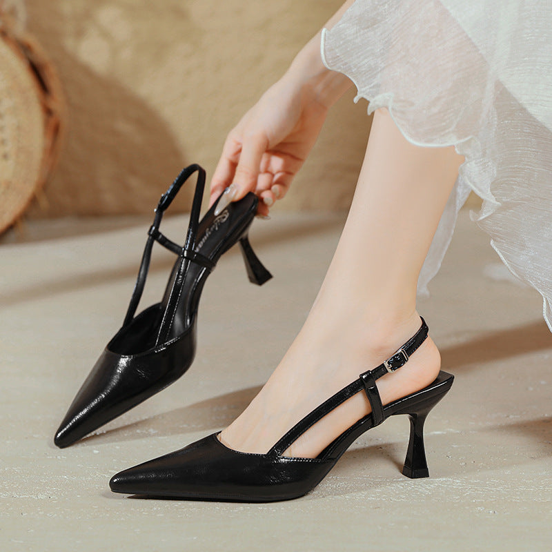 Damen stilvolle Slingback-Pumps mit schmalem Absatz