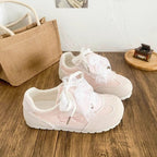 Damen Sneaker mit romantischem Spitzen-Design und atmungsaktiver Oberflächenstruktur R&B