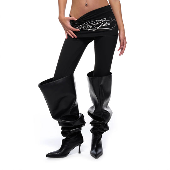 Damen Sportliche Leggings mit breitem Bund R&B