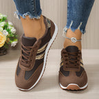 Damen Sportliche Sneakers mit Glitzerakzenten R&B