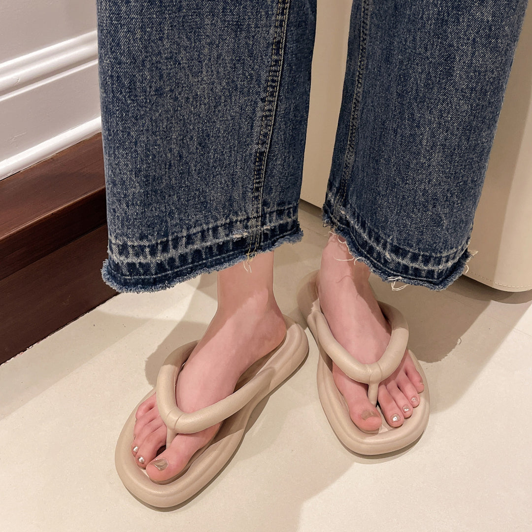 Damen Strapazierfähige Zehentrenner-Sandalen mit ergonomischem Fußbett R&B
