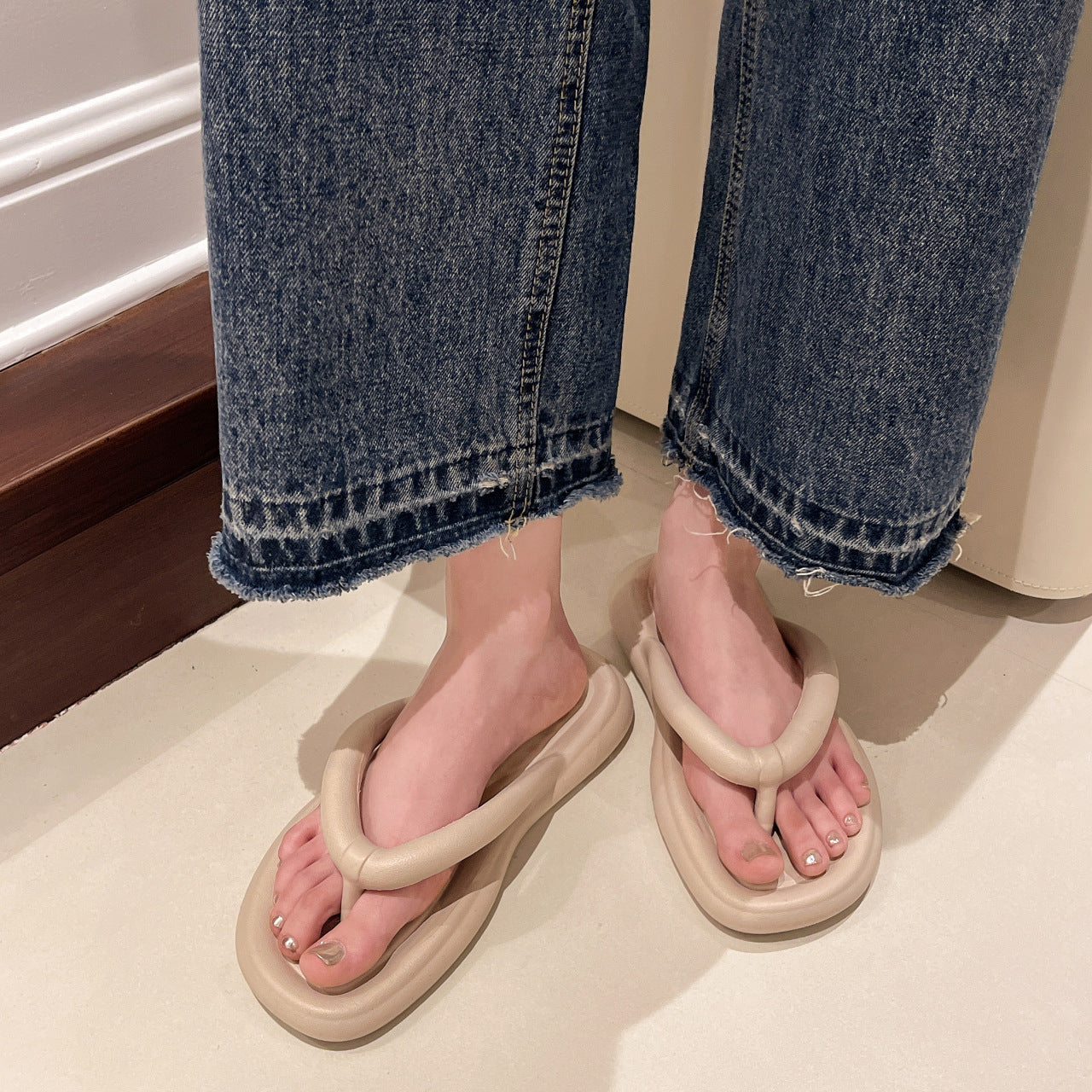 Damen Strapazierfähige Zehentrenner-Sandalen mit ergonomischem Fußbett R&B