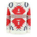 R&B | Geometrischer Strickpullover Mit Modernem Look