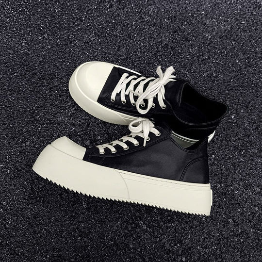 Damen modische Plateau-Sneaker mit verstärktem Zehenschutz und hochgradig rutschfester Sohle R&B