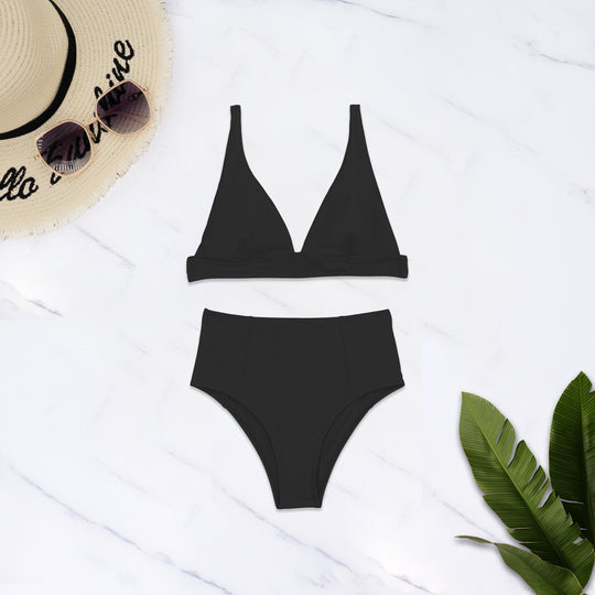Damen Hochgeschnittener Bikini mit tiefem V-Ausschnitt R&B