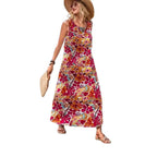 Damen Maxikleid mit einzigartigen Schmetterlingsdruck R&B