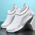 Damen Atmungsaktive Slip-On Laufschuhe mit flexiblem Mesh-Obermaterial R&B