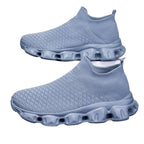 Damen Atmungsaktive Strick-Laufschuhe mit rutschfester Sohle R&B