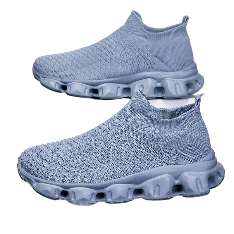 Damen Atmungsaktive Strick-Laufschuhe mit rutschfester Sohle R&B