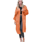 Damen Langarm-Strickcardigan mit edlem Strukturdesign und praktischen Taschen R&B