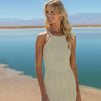 Damen gehäkeltes Sommerkleid mit raffinierten Cut-Outs R&B