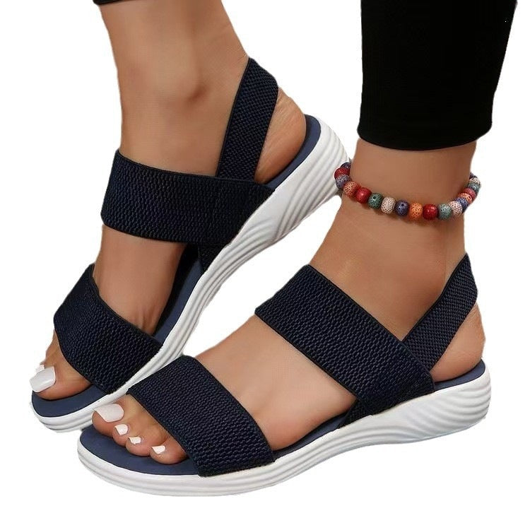 Damen Sportliche Sandalen mit verstellbaren Riemen und rutschfester Sohle R&B