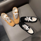 Damen Modische Sneakers mit funkelnden Ziersteinen