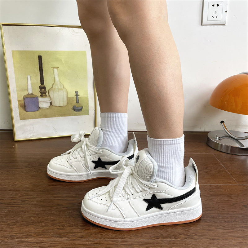 Damen Sneakers mit stylischem Sternen-Design und bequemer Sohle R&B