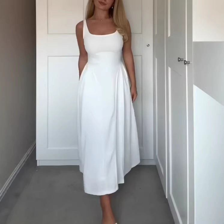 Damen Maxikleid mit schulterfreiem Design und figurfreundlichem Schnitt R&B