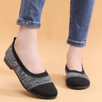 Damen Bequeme Ballerinas mit flexiblem und atmungsaktivem Obermaterial R&B