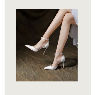Damen elegante Schnür-Pumps mit spitzem Zehenbereich R&B