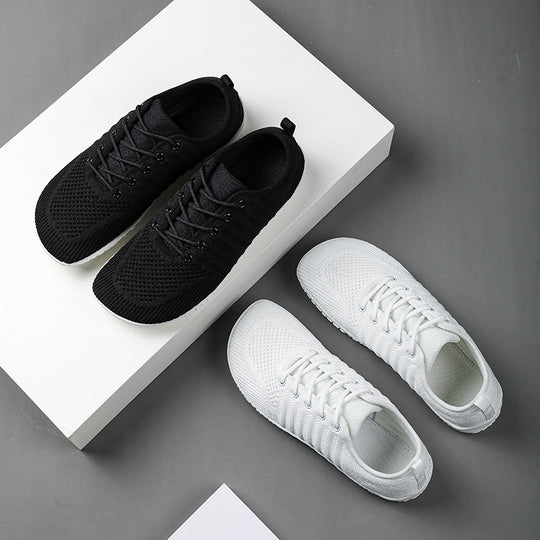 Unisex nan atmungsaktive Strick-Sneaker mit Gedächtnisschaum-Innensohle und flexibler Gummi-Laufsohle R&B