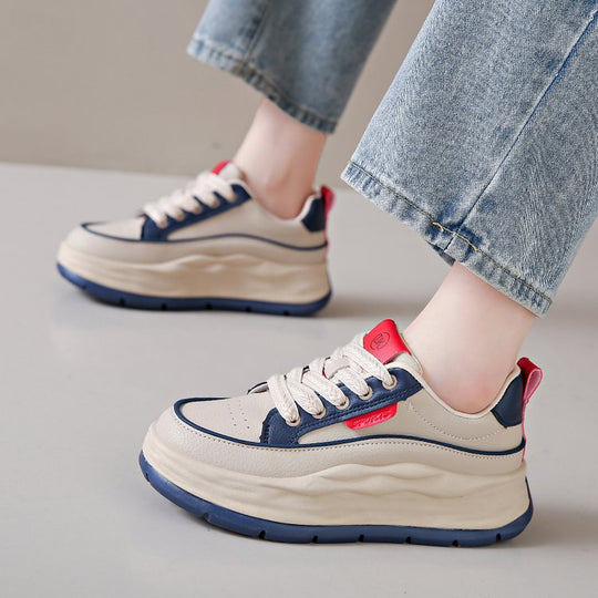 Damen trendige Chunky Sneakers mit gepolsterter Sohle und sportlichem Design R&B