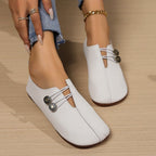 Damen Mokassins mit eleganter Schnallenapplikation und komfortabler Sohle R&B