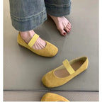 Damen Ballerinas mit komfortablem Riemen und weichem Obermaterial R&B