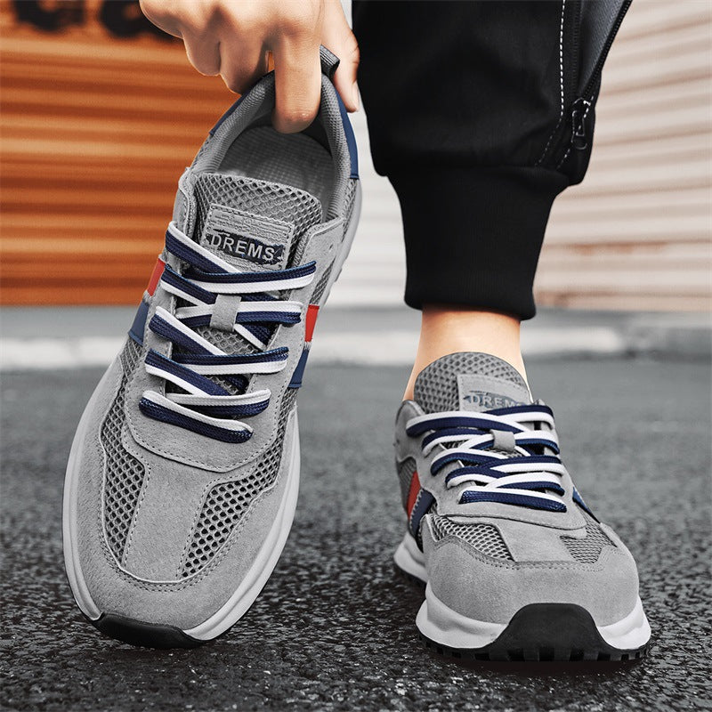 Damen Sportliche Sneakers mit atmungsaktivem Mesh-Obermaterial und stabiler Gummisohle