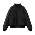 Damen Steppjacke im sportlichen Design mit hohem Kragen und elastischen Bündchen R&B