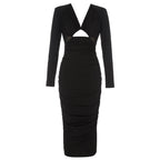 Damen Wickelkleid mit elegantem Schnitt und seitlichem Cut-Out R&B