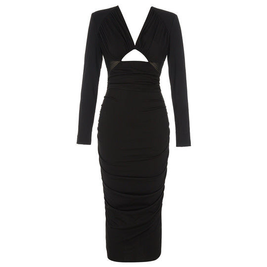 Damen Wickelkleid mit elegantem Schnitt und seitlichem Cut-Out R&B