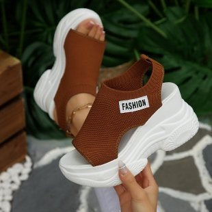 Damen Sandalen mit modernem Plateau-Design R&B