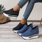 Damen Komfortable Slip-On Sneakers mit ergonomischem Fußbett und modischem Design R&B