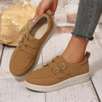 Damen Bequeme Sneakers mit doppeltem Riemendesign R&B