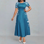 Damen Strandkleid mit floralem Design und fließendem Schnitt R&B