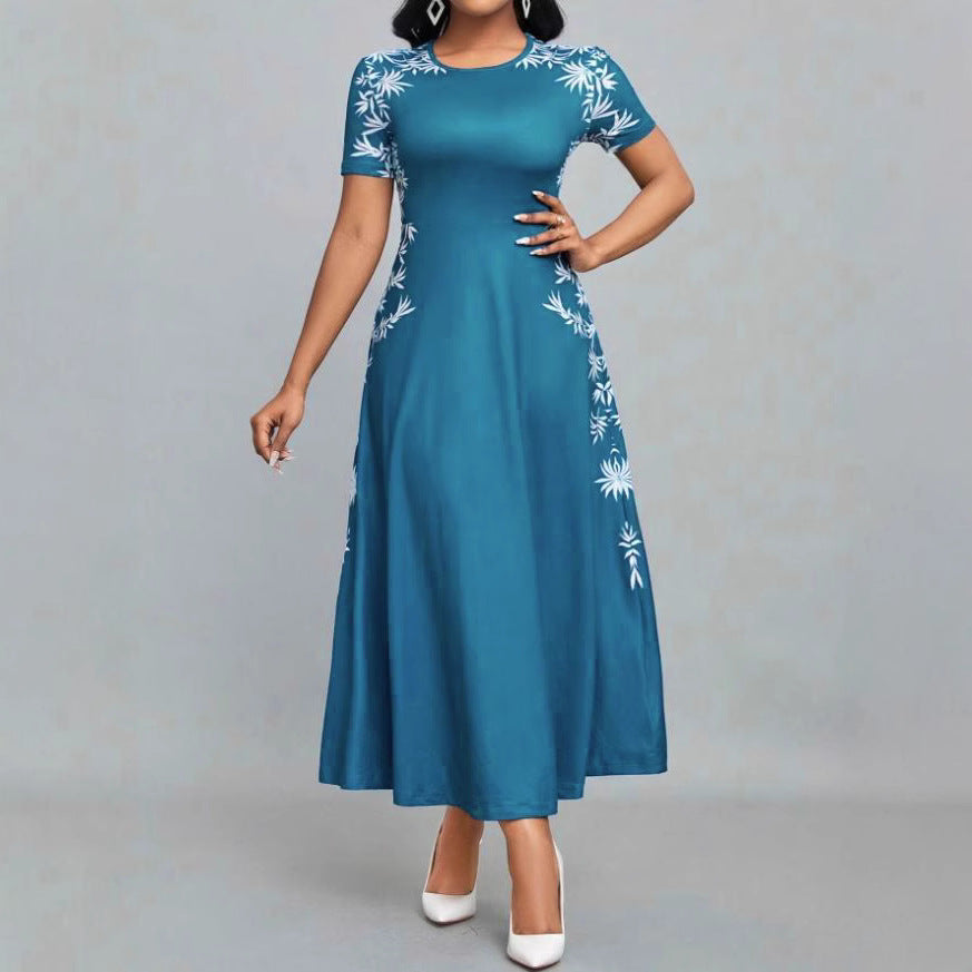 Damen Strandkleid mit floralem Design und fließendem Schnitt R&B