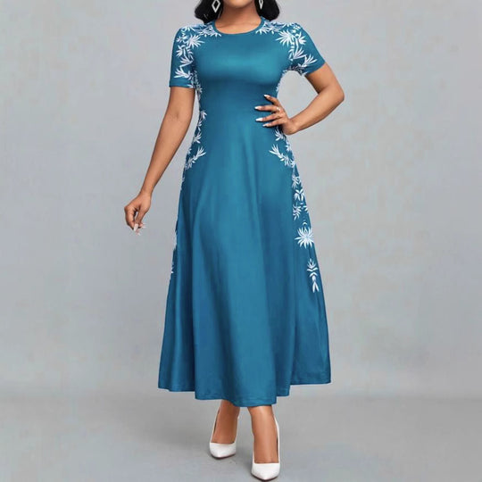 Damen Strandkleid mit floralem Design und fließendem Schnitt R&B