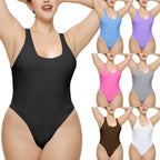 Damen Hochgeschnittenes Rib-Badeanzug R&B