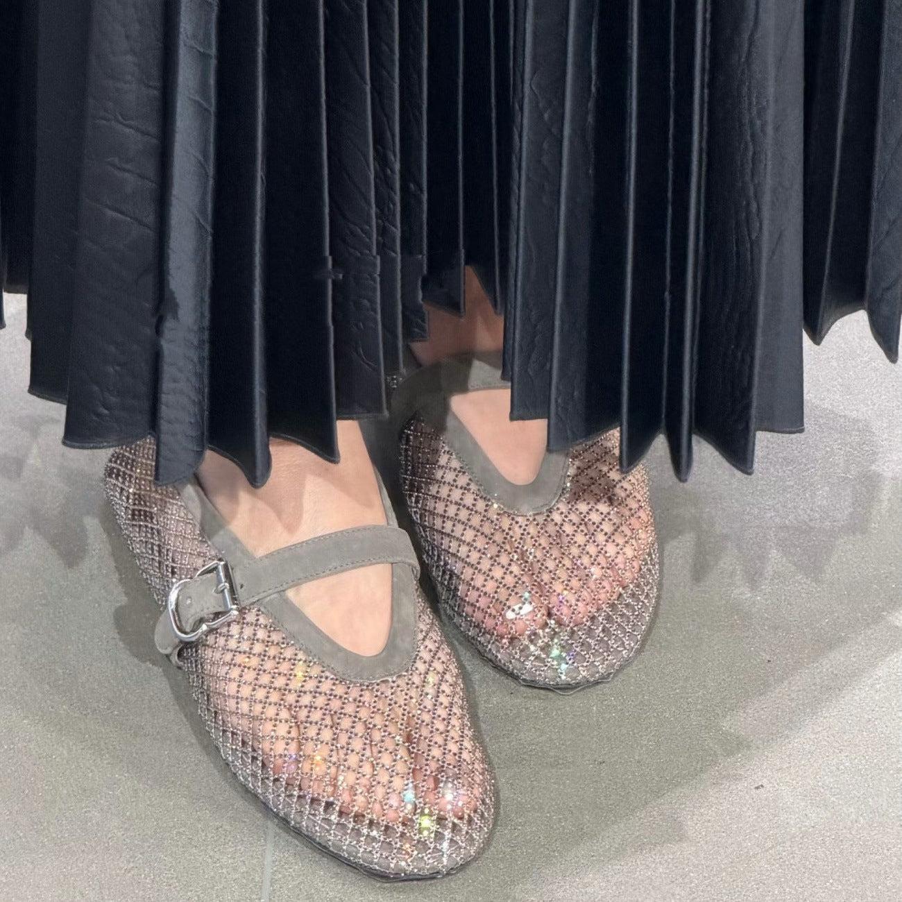 Damen Elegante und bequeme Ballerinas mit Glitzerdetails R&B