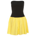 Damen Bandeau Minikleid mit voluminösem Rock R&B