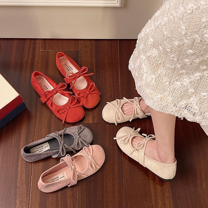 Damen Ballerinas mit elegantem Schleifendetail und komfortabler Polsterung