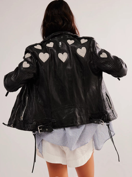 Damen jacke mit Herz-Applikationen R&B