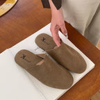 Damen Komfortable Slipper aus hochwertigem Wildleder R&B