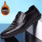 Herren elegante, braune Lederschuhe R&B