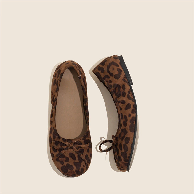 Damen Ballerinas mit punktiertem Design und zierlicher Schleifenapplikation R&B