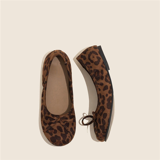 Damen Ballerinas mit punktiertem Design und zierlicher Schleifenapplikation R&B
